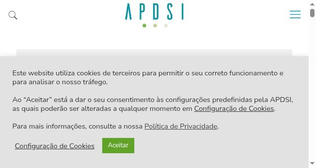 Screenshot of apdsi.pt