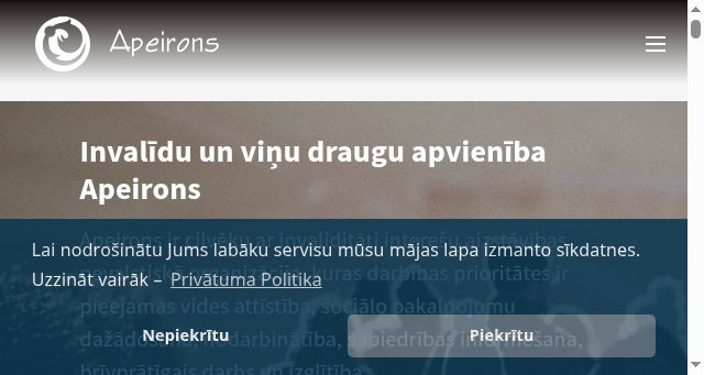 Screenshot of apeirons.lv