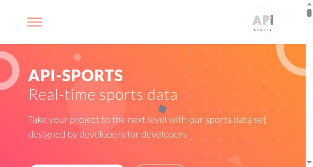 Screenshot of api-sports.io