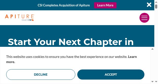 Screenshot of apiture.com