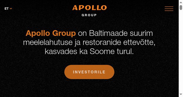 Screenshot of apollogroup.ee