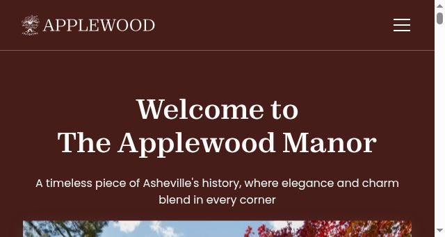 Screenshot of applewoodmanor.com