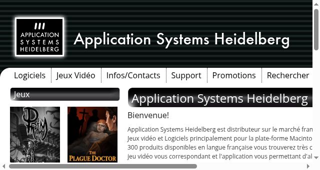 Screenshot of application-systems.eu