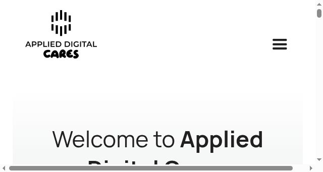 Screenshot of applieddigitalcares.com
