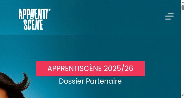 Screenshot of apprentiscene.fr