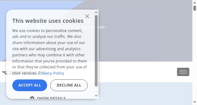 Screenshot of appspace.com