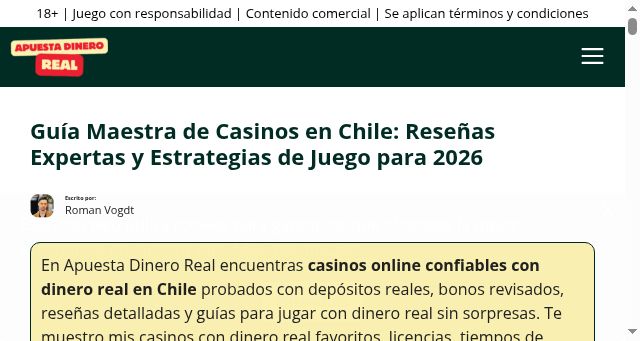 Screenshot of apuestadineroreal.com