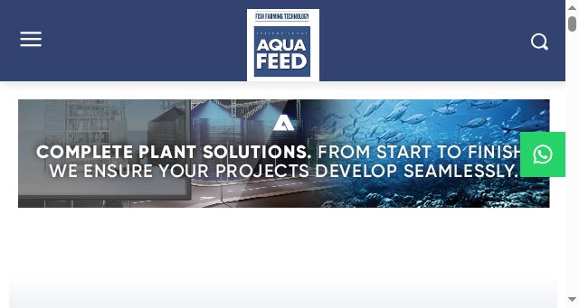 Screenshot of aquafeed.co.uk