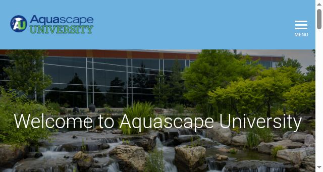 Screenshot of aquascapeuniversity.com