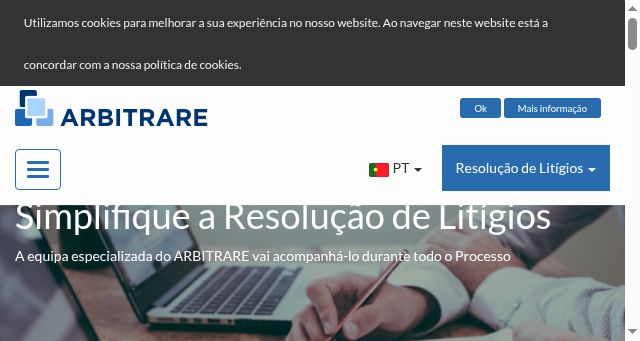 Screenshot of arbitrare.pt