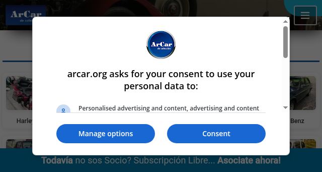 Screenshot of arcar.org
