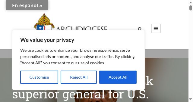 Screenshot of archbalt.org