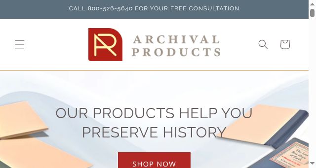 Screenshot of archival.com
