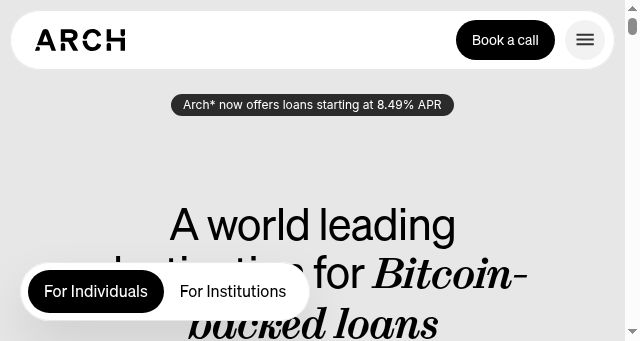 Screenshot of archlending.com