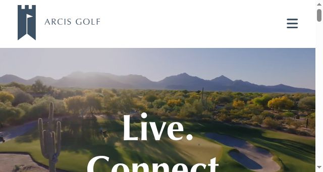 Screenshot of arcisgolf.com