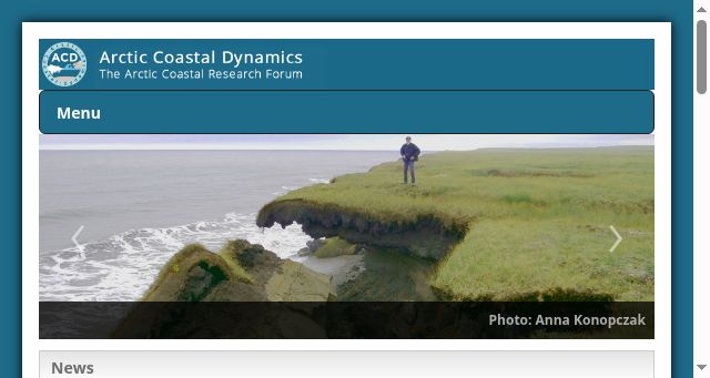 Screenshot of arcticcoast.info