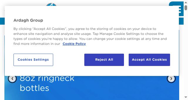 Screenshot of ardaghgroup.com
