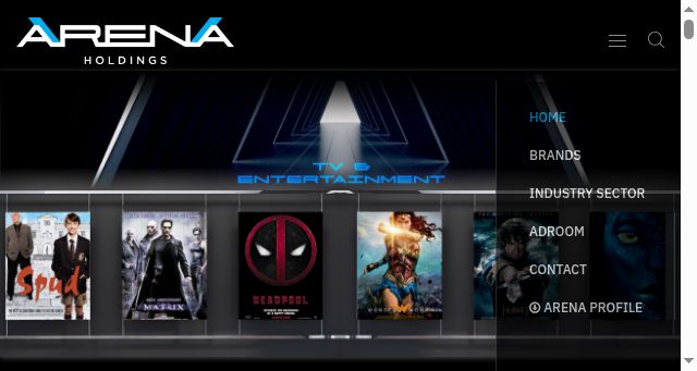 Screenshot of arena.africa