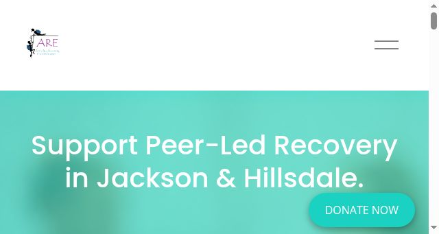 Screenshot of arepeerservices.org