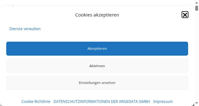 Screenshot of argedata.at