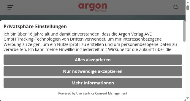 Screenshot of argon-verlag.de