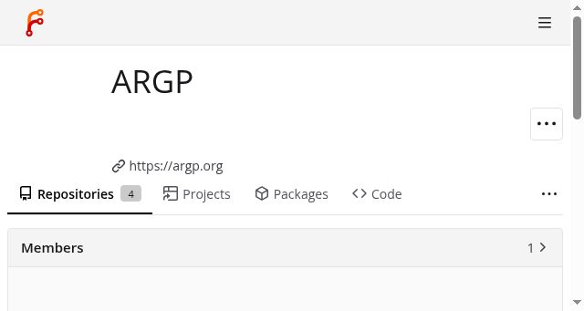 Screenshot of argp.org