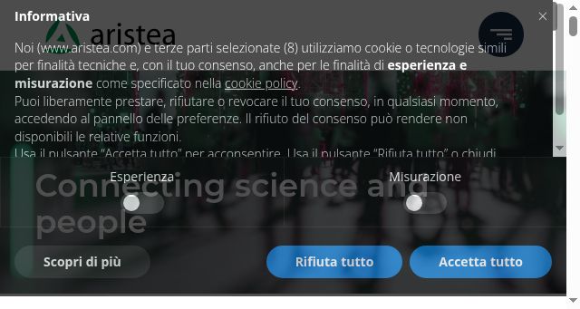 Screenshot of aristea.com