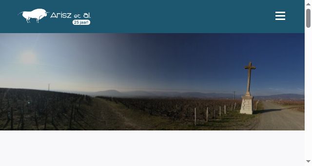 Screenshot of ariszetal.nl