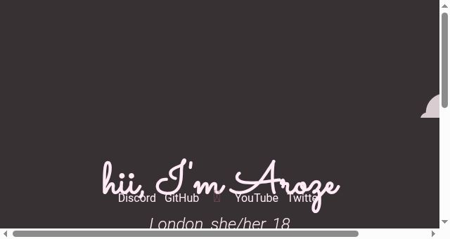 Screenshot of aroze.me