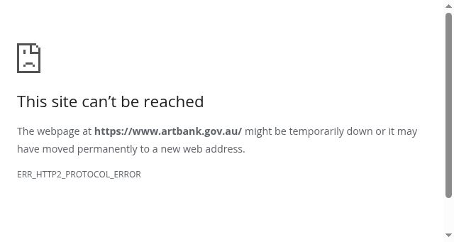 Screenshot of artbank.gov.au