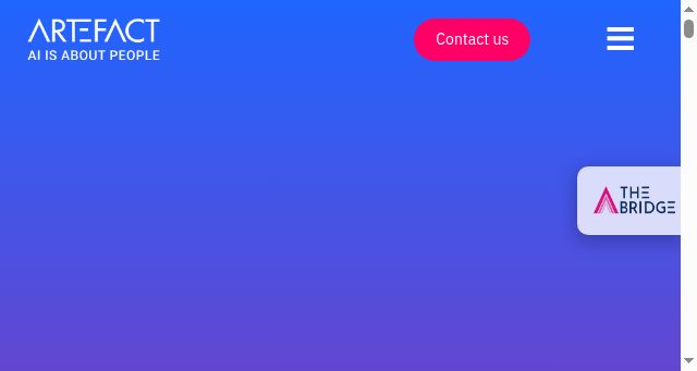 Screenshot of artefact.com