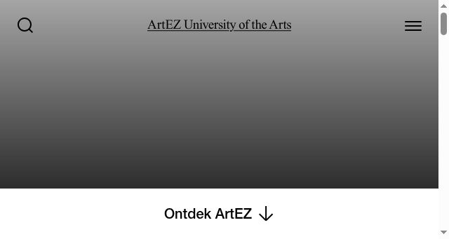 Screenshot of artez.nl