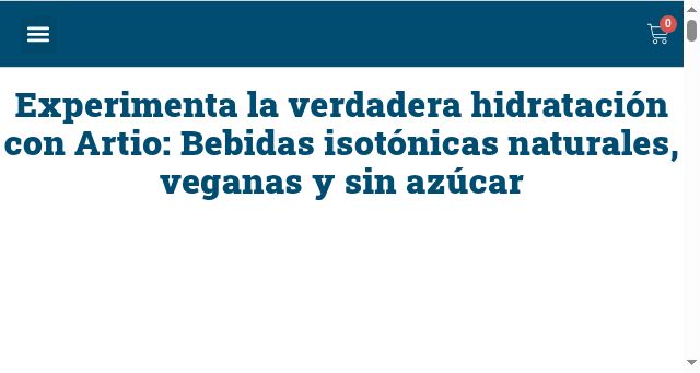 Screenshot of artiosport.com