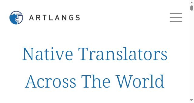 Screenshot of artlangs.com