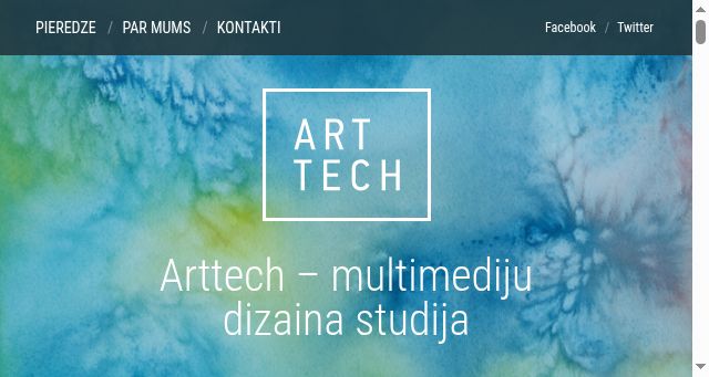 Screenshot of arttech.lv