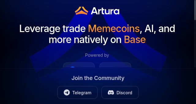 Screenshot of artura.finance