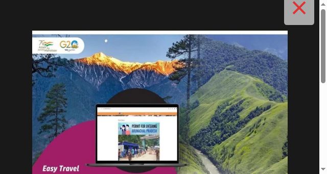 Screenshot of arunachaltourism.com