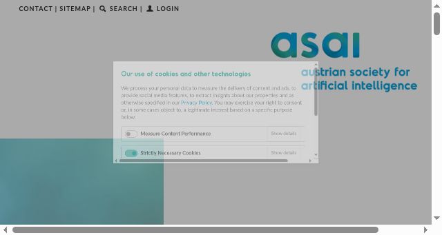 Screenshot of asai.ac.at