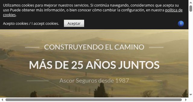 Screenshot of ascorseguros.com