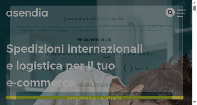 Screenshot of asendia.it