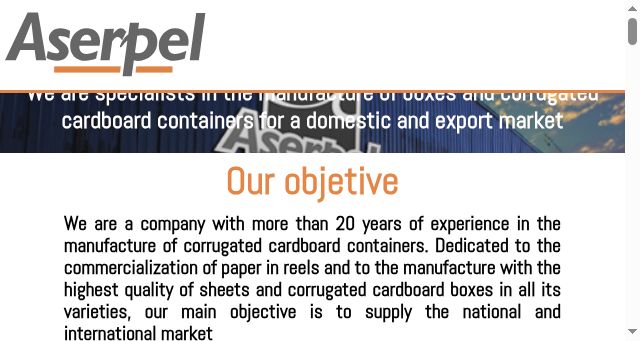 Screenshot of aserpel.com.ar