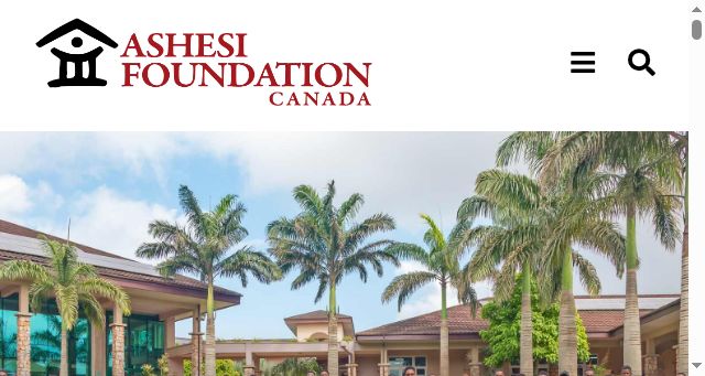 Screenshot of ashesi.ca