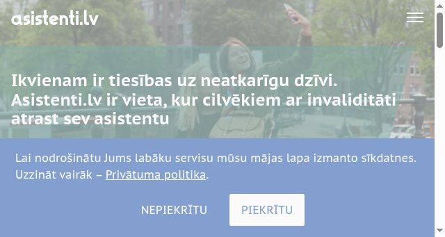 Screenshot of asistenti.lv