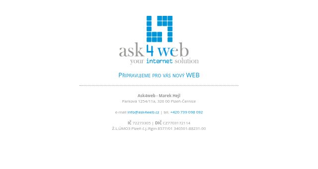Screenshot of ask4web.cz