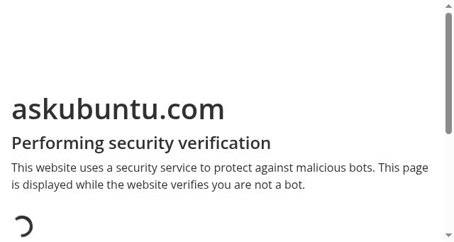 Screenshot of askubuntu.com