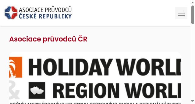 Screenshot of asociacepruvodcu.cz