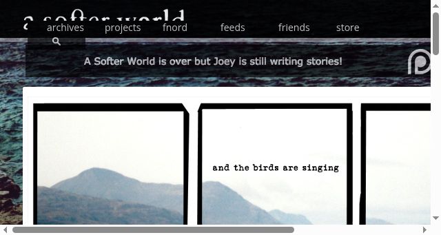 Screenshot of asofterworld.com