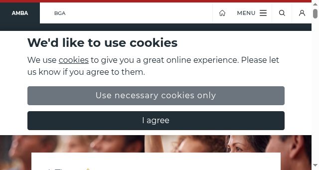 Screenshot of associationofmbas.com