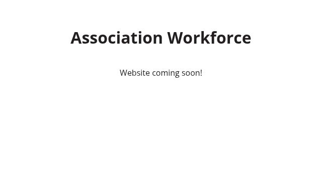 Screenshot of associationworkforce.com
