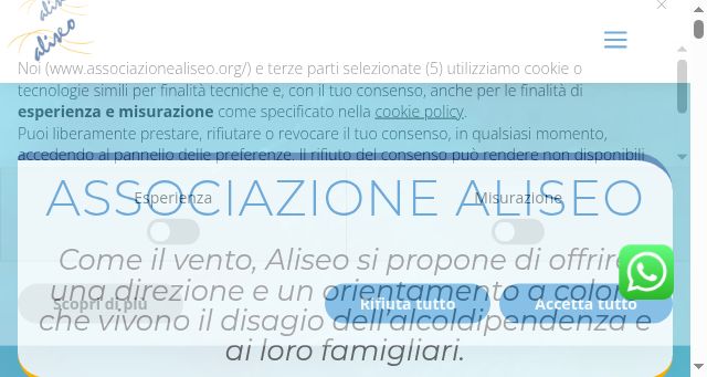 Screenshot of associazionealiseo.org